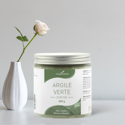 Argile Verte en Poudre Surfine - 400g